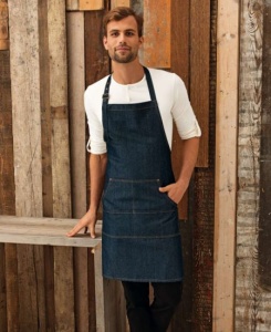Sort cu pieptar din blug Denim pentru restaurant / cafenea