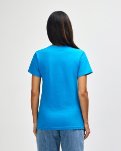 TRICOU bumbac dama GILDAN Midweight albastru sapphire - tricou pentru personalizare- 65000l - Tricouri ADOR.ro