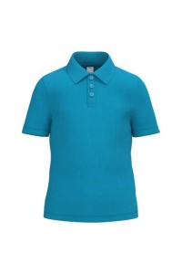 TRICOU bumbac POLO copii IdealBasic albastru atol