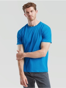 Tricou simplu bumbac barbati/ unisex albastru azure Fruit of the Loom Valueweight