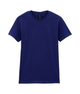 Tricou femei bumbac Gildan Softstyle albastru navy