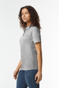 Tricou polo dama Gildan Softstyle gri