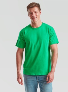 TRICOU verde kelly unisex FRUIT of the LOOM Valueweight