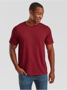 TRICOU visiniu cardinal unisex FRUIT of the LOOM Valueweight