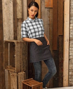 Sort apron la brau blug negru - Premier  uniforma ospatar