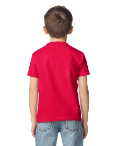TRICOU copii bumbac GILDAN Midweight rosu- tricou pentru personalizari cu eticheta detasabila - 65000b - depozit en-gros ADOR.ro