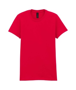 Tricou dama bumbac Gildan Midweight rosu