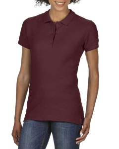 TRICOU dama POLO GILDAN Premium visiniu maroon - tricou bumbac polo ieftin - ADOR.ro