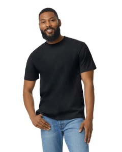 Tricou bumbac Gildan Midweight  negru