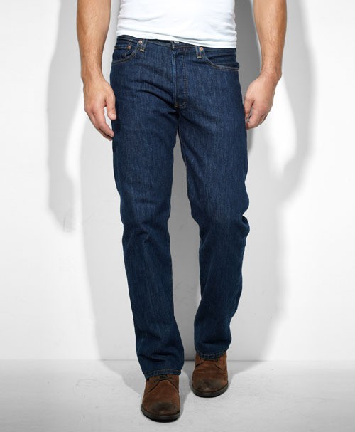 Levis 501 Rinsed Indigo Original Fit