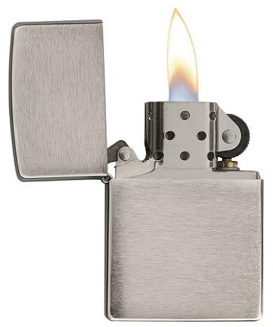 Зажигалка Zippo 200 Brushed Chrome - Img 2