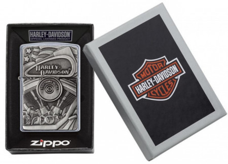 Зажигалка Zippo 29266 Harley Davidson Motor Flag - Img 3