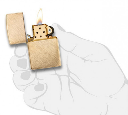 Зажигалка Zippo 29830 Herringbone Sweep Brass - Img 5