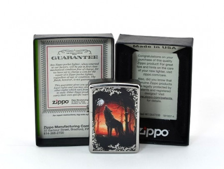 Зажигалка Zippo 80568 Wolf Moon Trees - Img 2