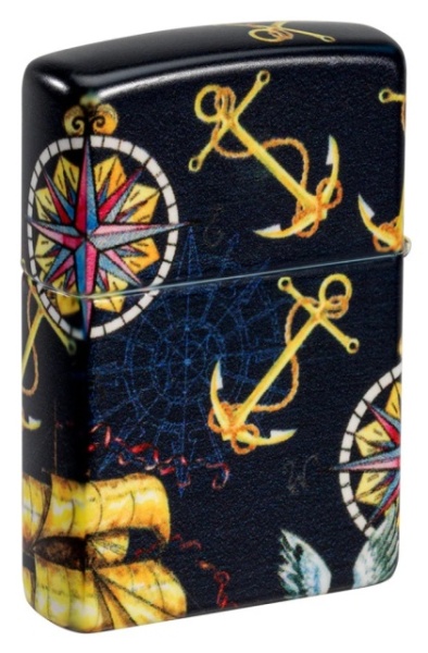 Зажигалка Zippo 81480 Vintage Nautical Pattern Design 540 Color - Img 2