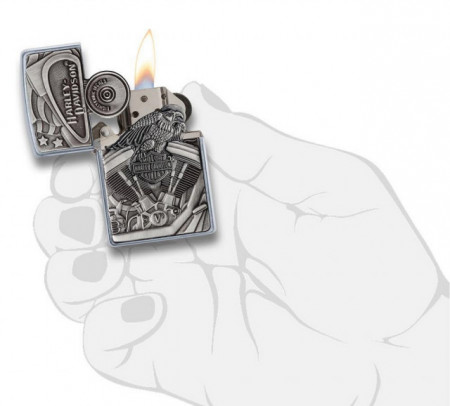 Зажигалка Zippo 29266 Harley Davidson Motor Flag - Img 4