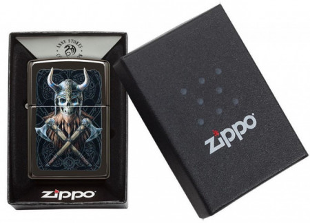 Зажигалка Zippo 49106 Anne Stokes Viking Warrior Skull - Img 3