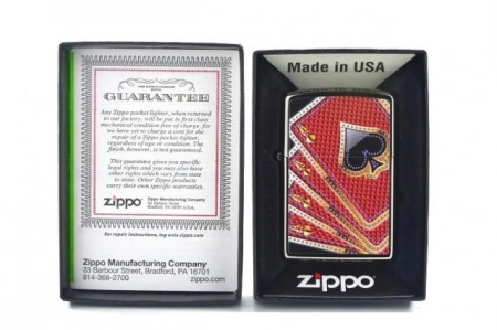 Зажигалка Zippo 7953 Card Suits Aces - Img 2