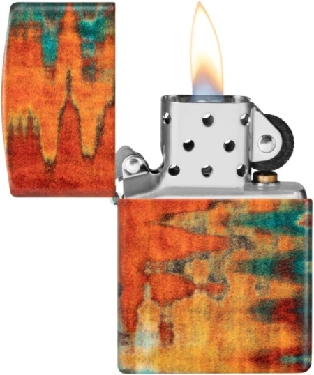 Зажигалка Zippo Orange Brush Stroke 540 Color Design - Img 3