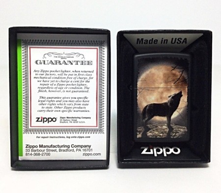 Зажигалка Zippo 3731 Wolf Howling at Moon - Img 2