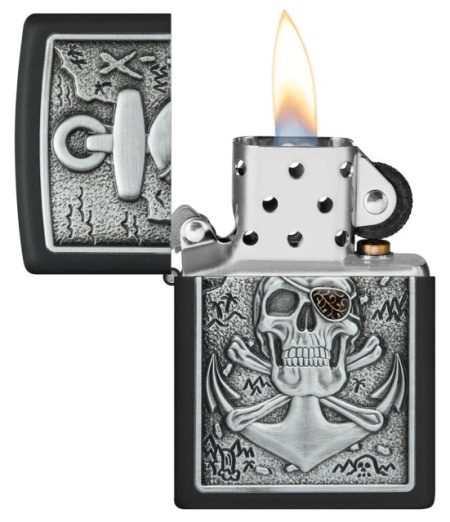 Зажигалка Zippo 48122 Skull Anchor Emblem Design - Img 2