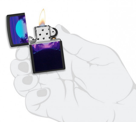 Зажигалка Zippo 49809 Sunset Black Light Design - Img 4