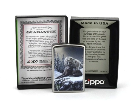Зажигалка Zippo 80328 Lisa Parker Wolves in the Snow - Img 3