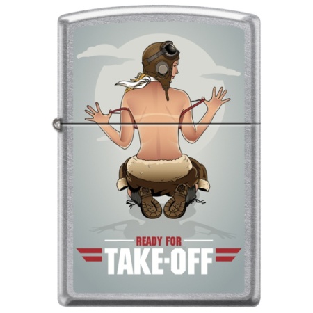 Зажигалка Zippo 81641 Pin-up Girl, Ready for Take - Img 5