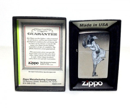 Зажигалка Zippo Windy Girl Women Smoking - Img 2
