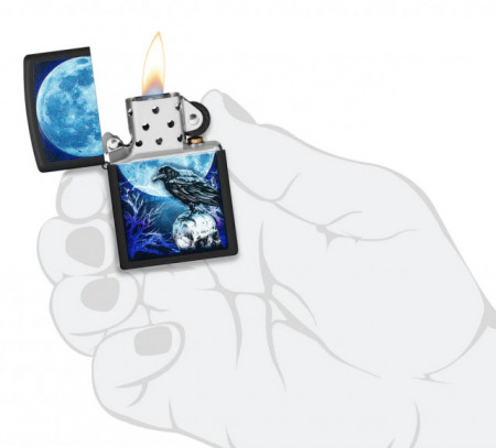 Зажигалка Zippo Moonlight Crow Design - Img 4