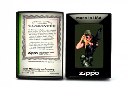 Зажигалка Zippo Soldier Girl Pinup - Img 2