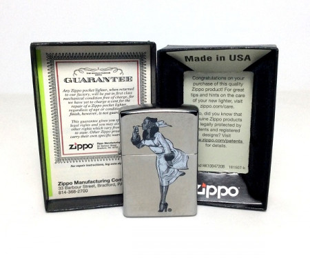Зажигалка Zippo Windy Girl Women Smoking - Img 3