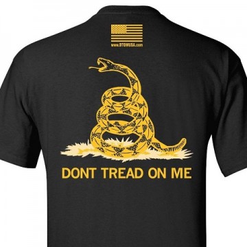 Футболка Gadsden and Culpeper - Dont Tread on Me Black - Img 3