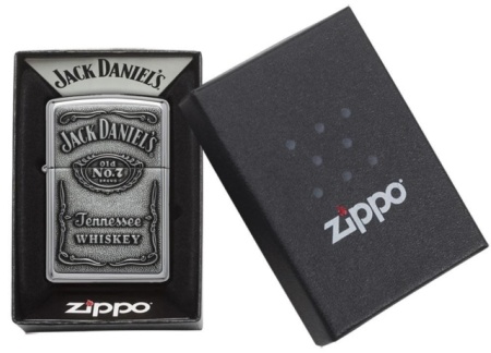 Зажигалка Zippo 250JD 427 Jack Daniels Pewter Emblem - Img 3