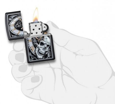 Зажигалка Zippo 29854 Skull and Clock - Img 4