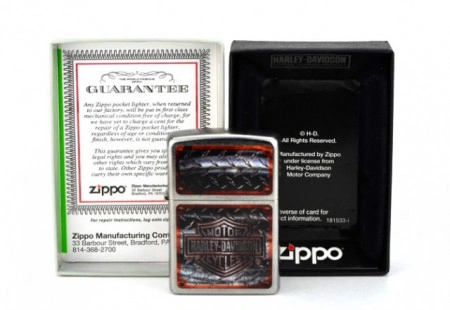 Зажигалка Zippo 1698 Harley Davidson-Logo Diamond Plate - Img 3