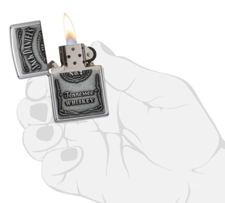 Зажигалка Zippo 250JD 427 Jack Daniels Pewter Emblem - Img 4