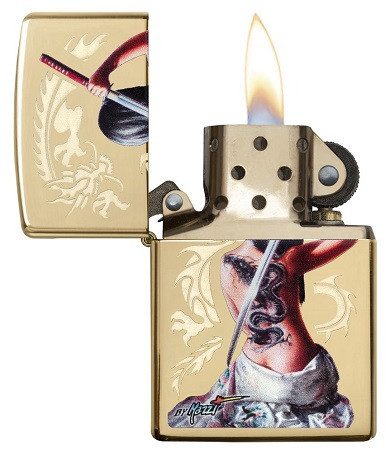 Зажигалка Zippo 29668 Mazzi Dragon Lady With Sword - Img 2