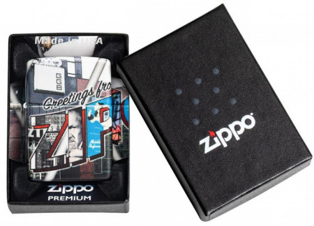Зажигалка Zippo Greetings From Zippo 540 Color Design - Img 4