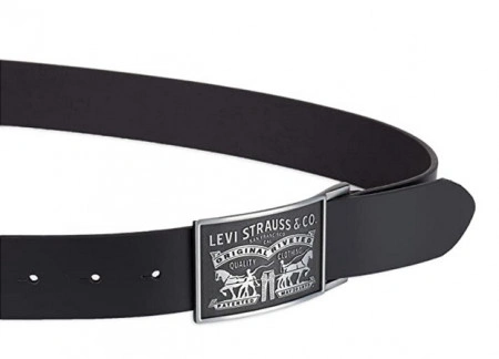 Ремень мужской Levis Original Leather Belts "Two Horse"(Black) - Img 3