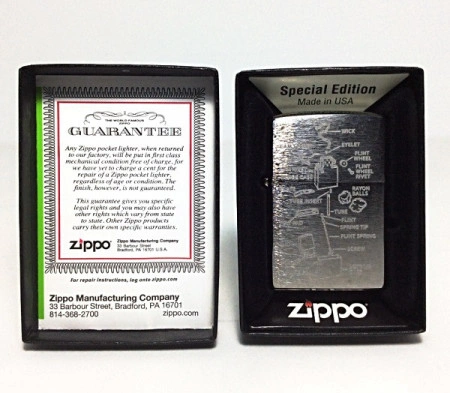 Зажигалка Zippo 200 Anatomy Of Lighter - Img 2