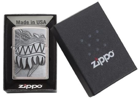 Зажигалка Zippo 28969 Огнедышащий дракон Emblem Design - Img 4