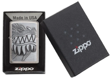 Зажигалка Zippo 28969 Огнедышащий дракон Emblem Design - Img 4