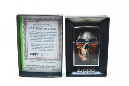 Зажигалка Zippo 29108 Anne Stokes Skull Sunglasses - Img 2
