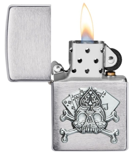 Зажигалка Zippo 49293 Card Skull Emblem - Img 2