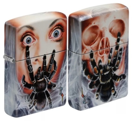 Зажигалка Zippo 7627 Mazzi Spider &amp; Face 540 Color Design - Img 3