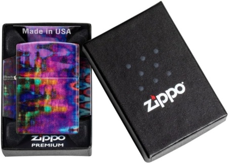 Зажигалка Zippo Purple Brush Stroke 540 Color Design - Img 4