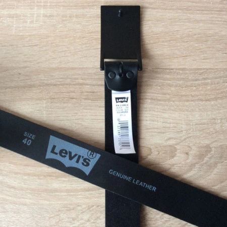 Ремень мужской Levis Original Leather Belts "Two Horse"(Black) - Img 7