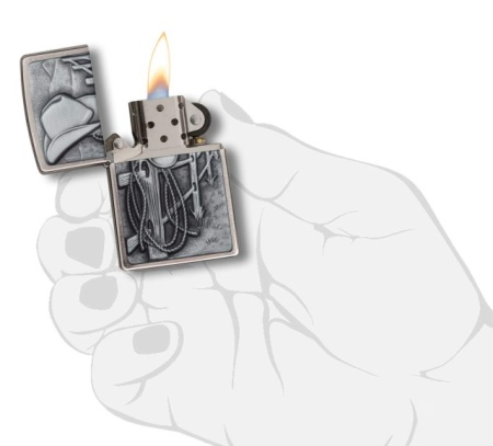 Зажигалка Zippo 24879 Resting Cowboy Emblem - Img 4