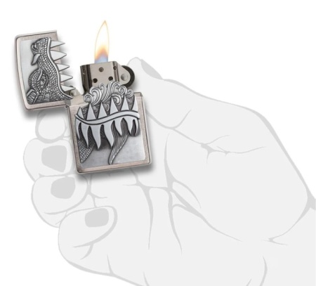 Зажигалка Zippo 28969 Огнедышащий дракон Emblem Design - Img 5